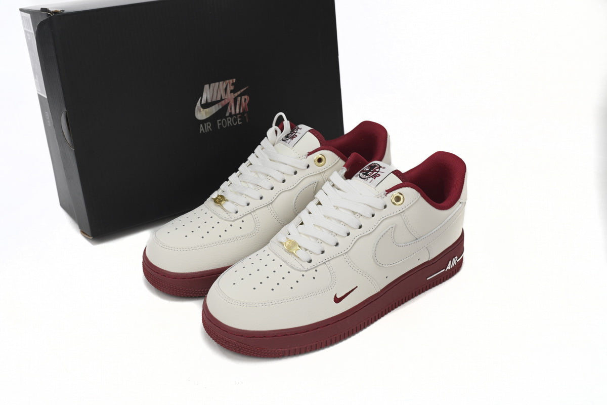 Air Force 1 Low Beige Red